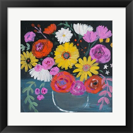 Framed Midnight Floral Print