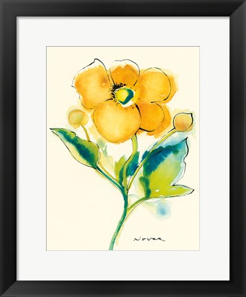 Framed Flores Rojas V Print