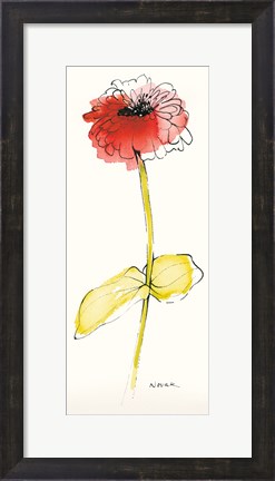 Framed Zinnia IV Print