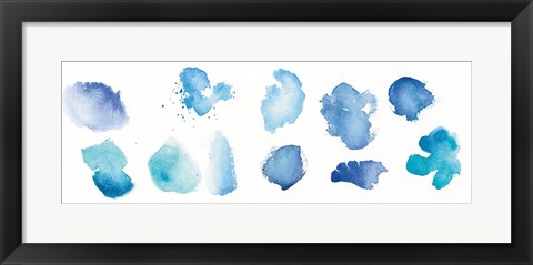 Framed Watercolor Stones VII Print