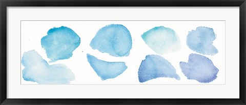 Framed Watercolor Stones II Print