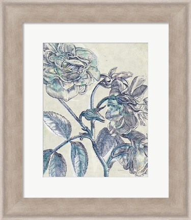 Framed Belle Fleur I Crop Print