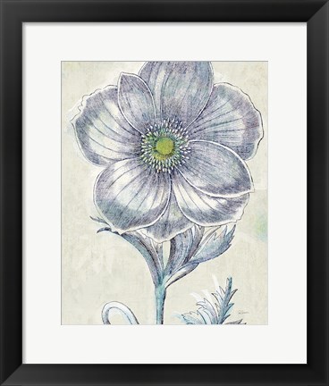 Framed Belle Fleur II Crop Print