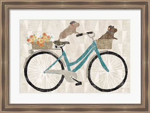 Framed Frenchie Ride Print