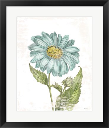 Framed Bloemen Boek II on White Print