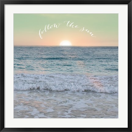 Framed Sunrise Dock Inspiration Print