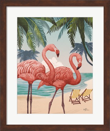 Framed Welcome to Paradise VIII Print