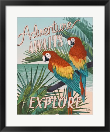 Framed Welcome to Paradise V Print