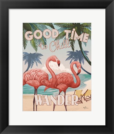 Framed Welcome to Paradise III Print