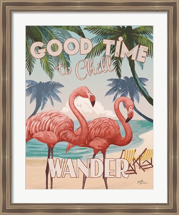 Framed Welcome to Paradise III Print