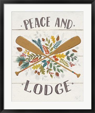 Framed Peace and Lodge IV v2 Print