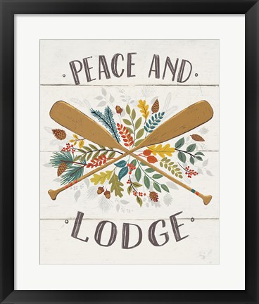 Framed Peace and Lodge IV v2 Print