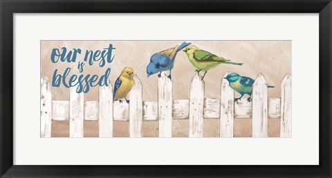 Framed Fly Away IV Blessed Print