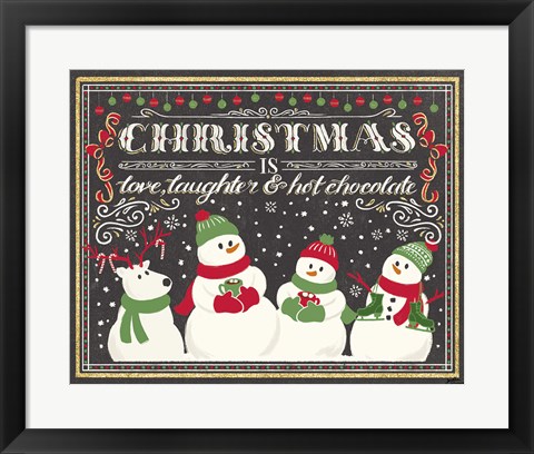 Framed Winter Wonderland V Print