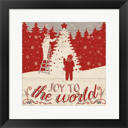 Framed Holiday in the Woods IV Print