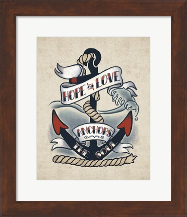 Framed Sailor Wisdom I Print