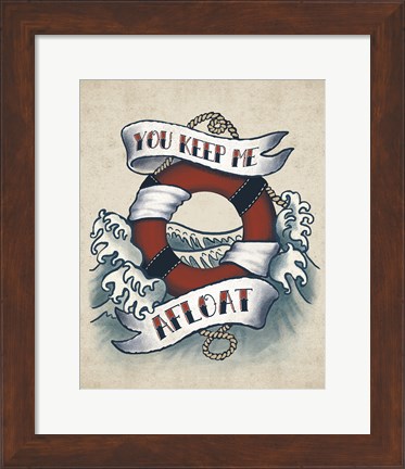 Framed Sailor Wisdom II Print