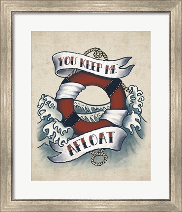 Framed Sailor Wisdom II Print