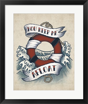 Framed Sailor Wisdom II Print