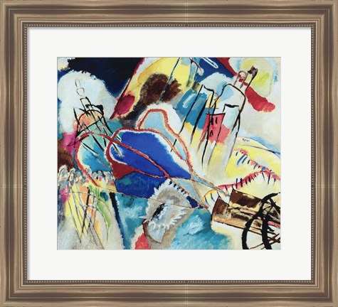 Framed Improvisation No. 30 - Cannons (1913) Print