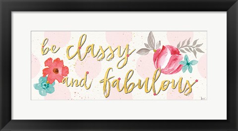 Framed Fashion Blooms VI Print