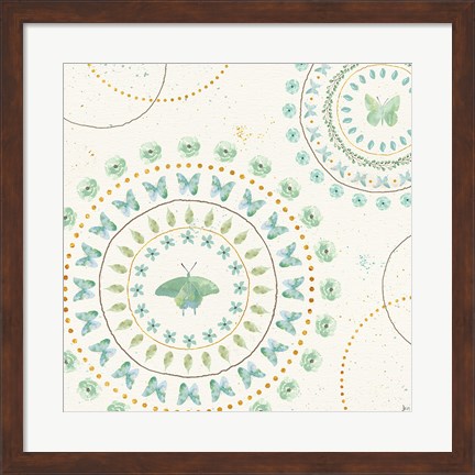 Framed Flutterby Blooms VIII Print