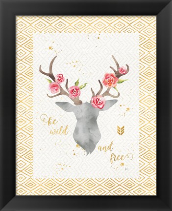 Framed Wild Bohemian I Print