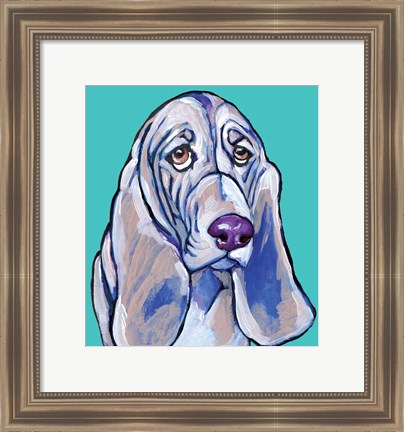 Framed Hound II Print