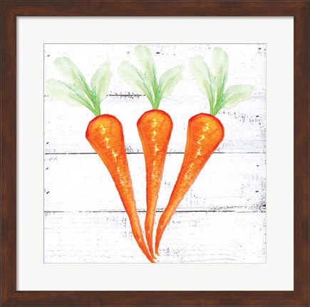 Framed Farm Fresh Carrots Print