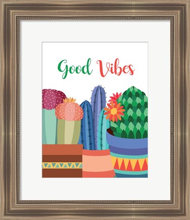 Framed Good Vibes Print