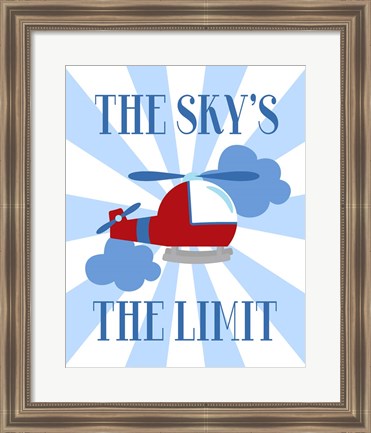 Framed Sky&#39;s the Limit Print