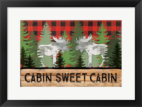 Framed Cabin Sweet Cabin Print