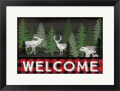 Framed Welcome Print