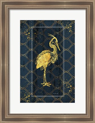 Framed Gold Bird Print