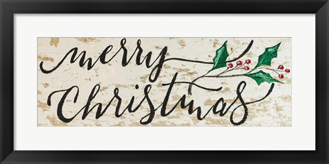 Framed Merry Christmas Print