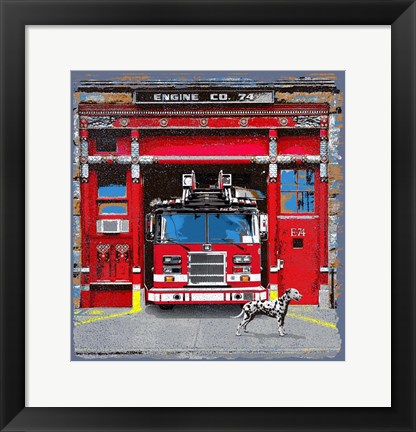 Framed Fire House Print