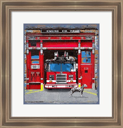 Framed Fire House Print