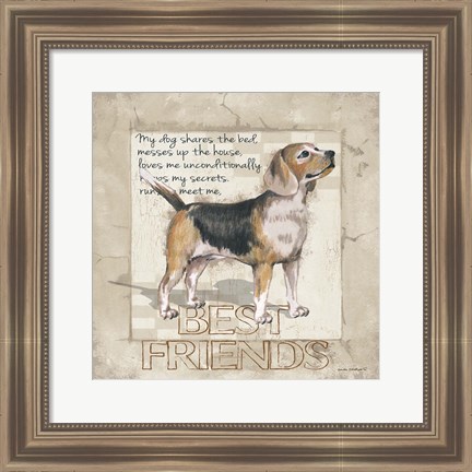 Framed My Dog Print