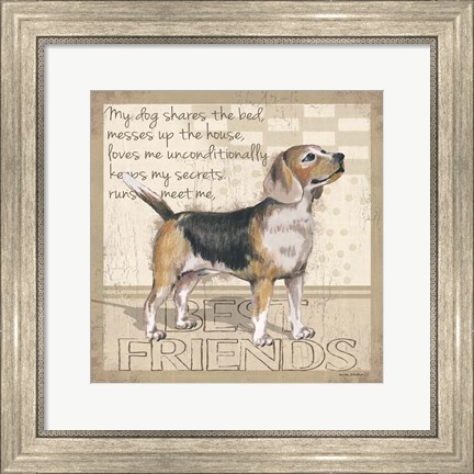 Framed My Dog II Print