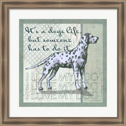 Framed Dogs Life Print