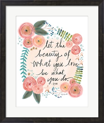 Framed Rumi Quote Print