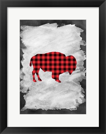 Framed Plaid Buffalo Print