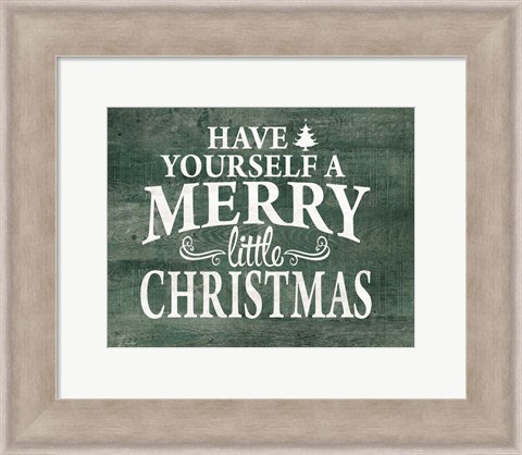 Framed Merry Little Christmas Print