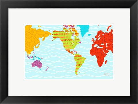 Framed Color Map II Print