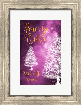 Framed Peace on Earth, Good Will to Men Print