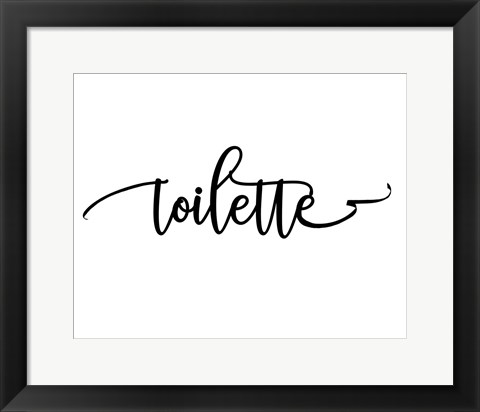 Framed Toilette Print