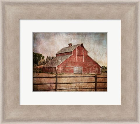 Framed York Road Barn Print