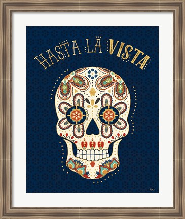 Framed La Vida Loca V Blue Print