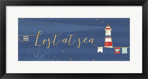 Framed Underlined Nautical V Print