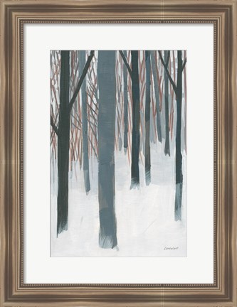 Framed Winter Woods Print